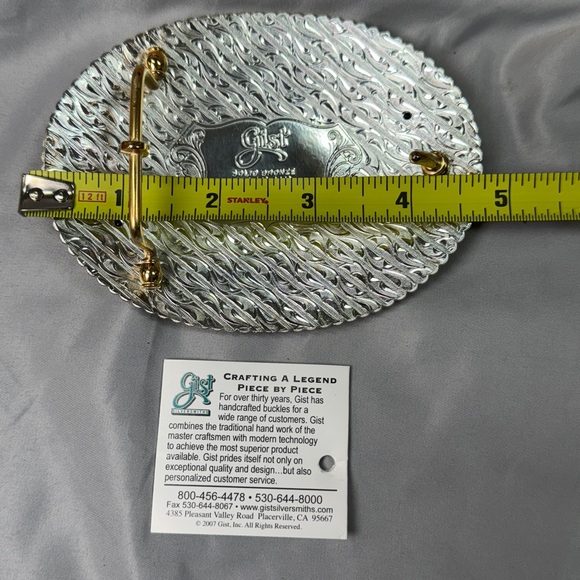 Gist Silversmiths NJQHA Champion Select All Around Belt Buckle 2008 NIB - Picture 9 of 12